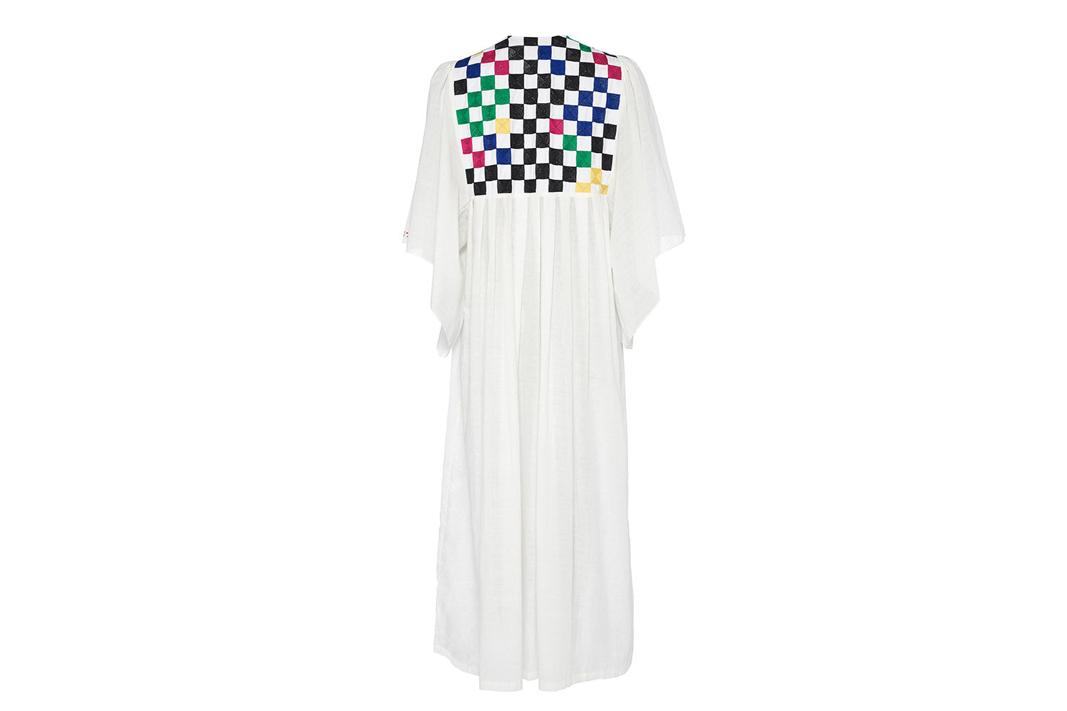 BLANC/MULTICO YACHT DAMIER CAFTAN