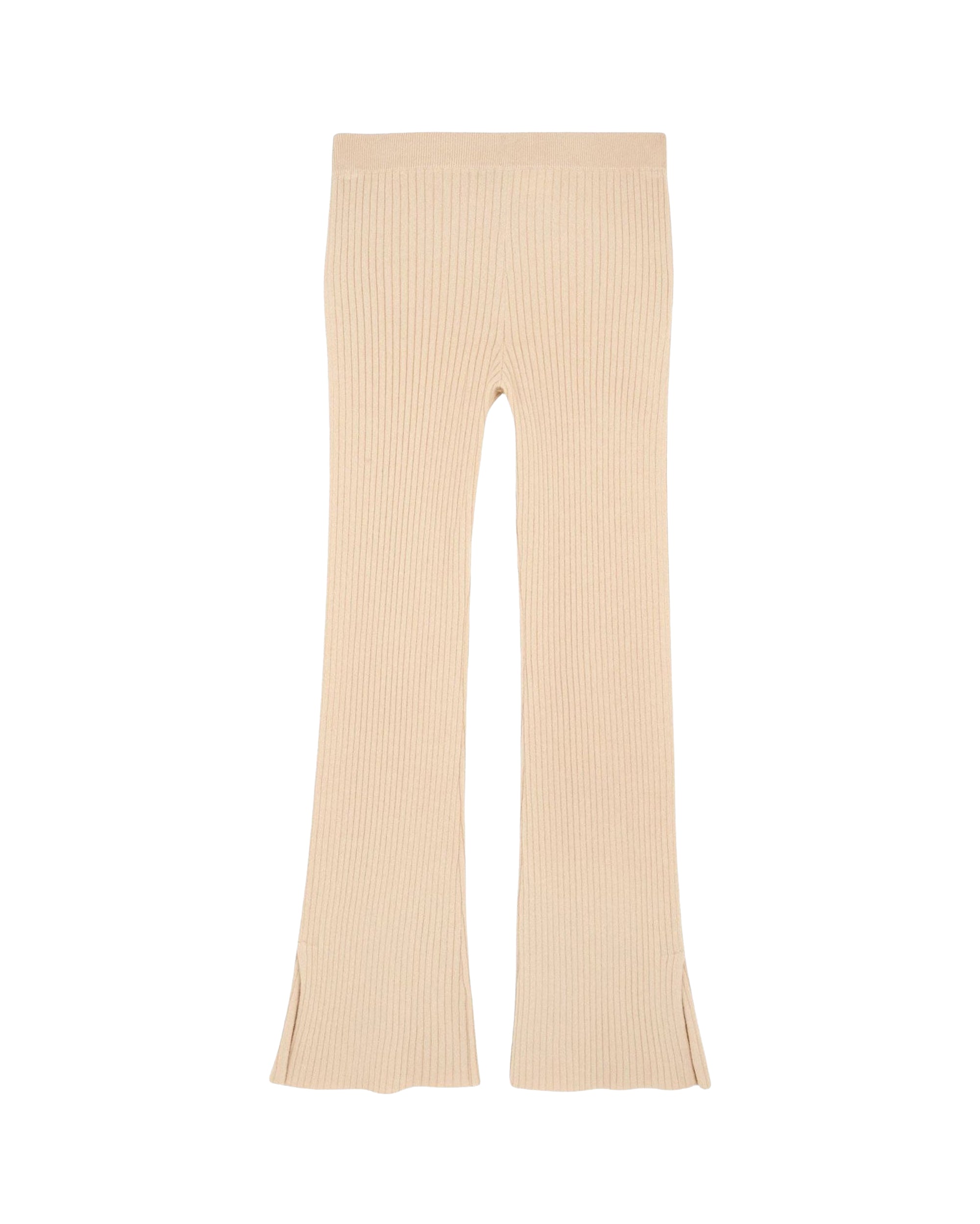 Wide-leg cashmere jogging trousers - Beige