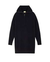 Cashmere short dress - Black