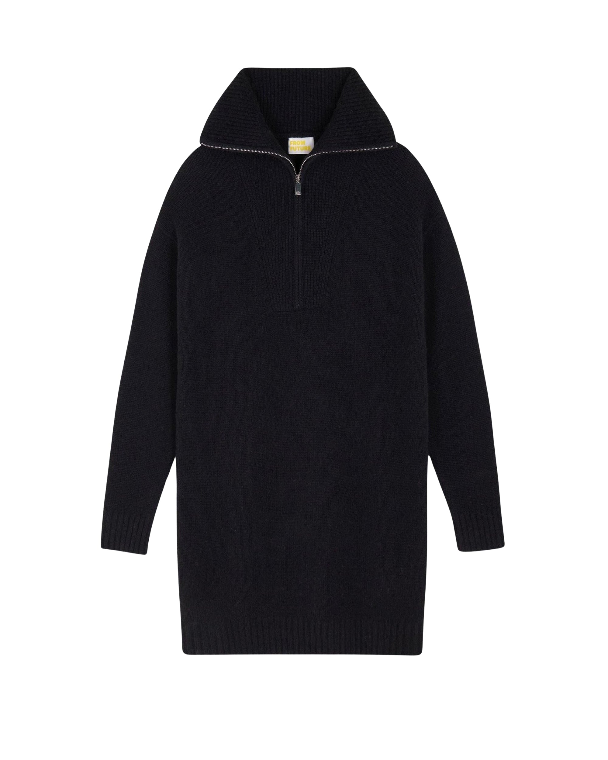 Cashmere short dress - Black