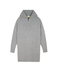 Cashmere short dress - Dark Mottled Grey