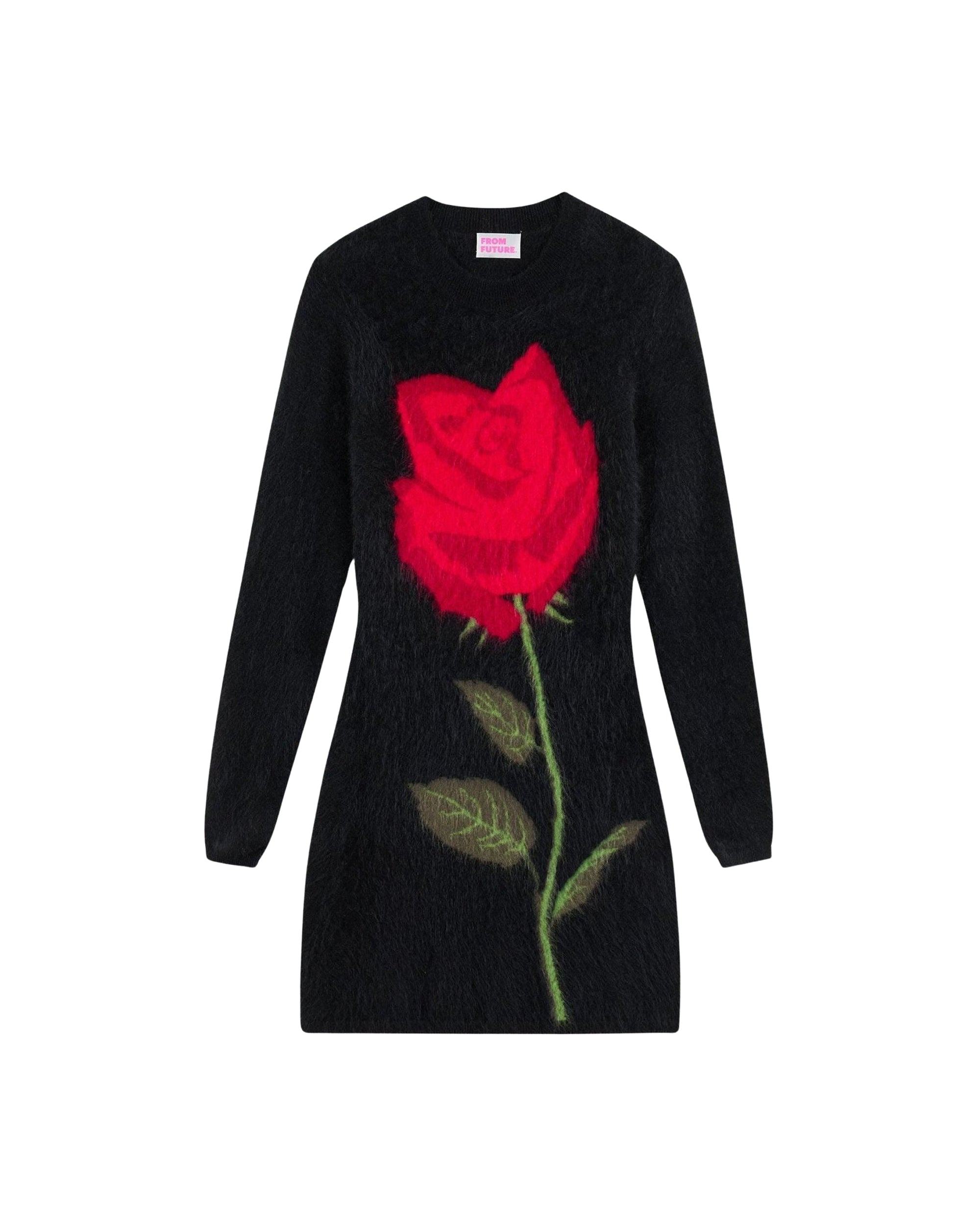 Robe courte en cachemire - Noir