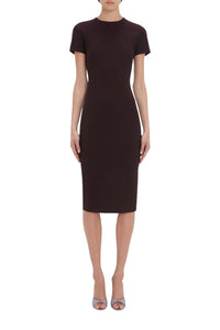 Claude Midi Dress - Deep Mahogany