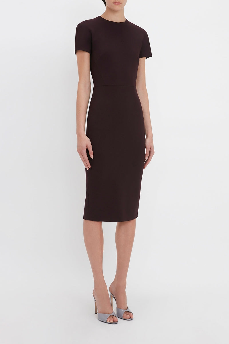 Claude Midi Dress - Deep Mahogany