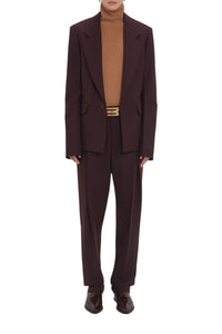Sleeve Detail Patch Pocket Jacket - Deep Mahogany