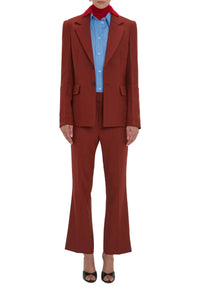 70S Cropped Flare - Russet