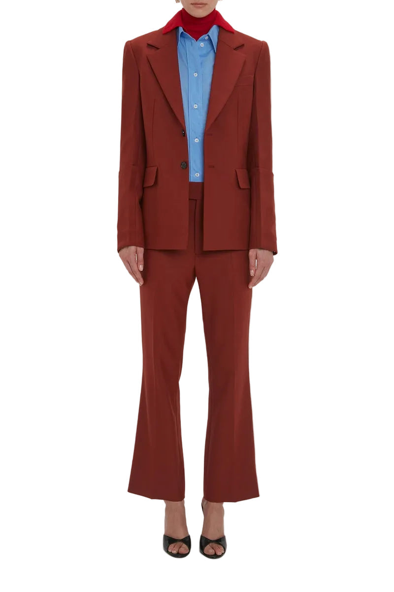70S Cropped Flare - Russet