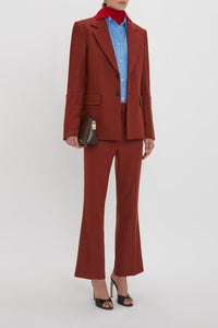 70S Cropped Flare - Russet