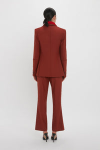 70S Cropped Flare - Russet