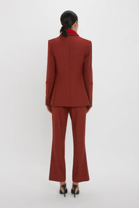 70S Cropped Flare - Russet
