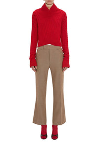 70S Cropped Flare - Tobacco