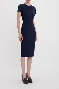 Claude Midi Dress - Ink Blue