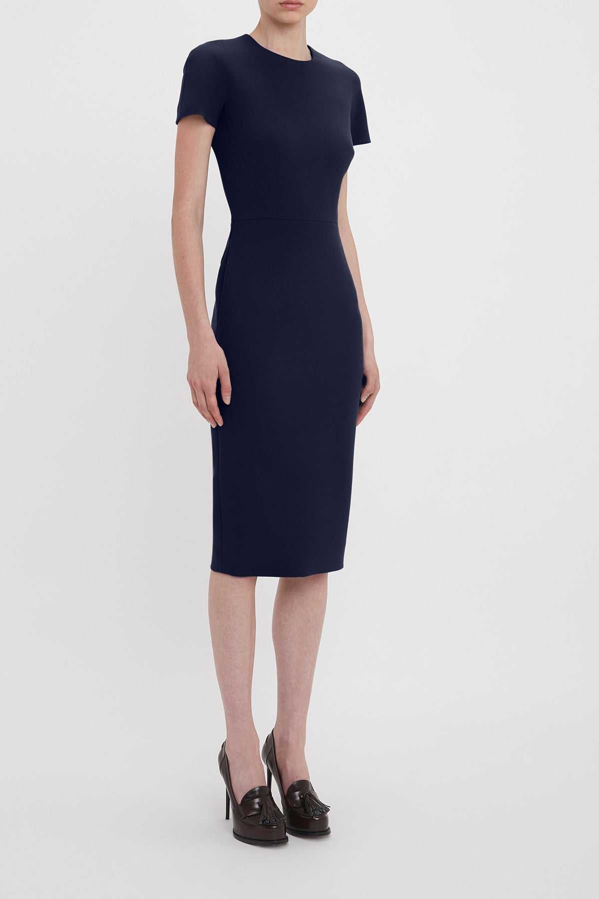 Claude Midi Dress - Ink Blue