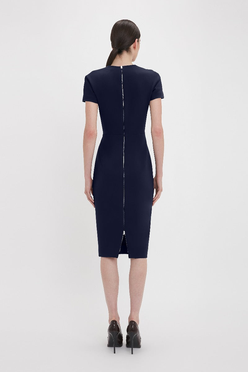 Claude Midi Dress - Ink Blue