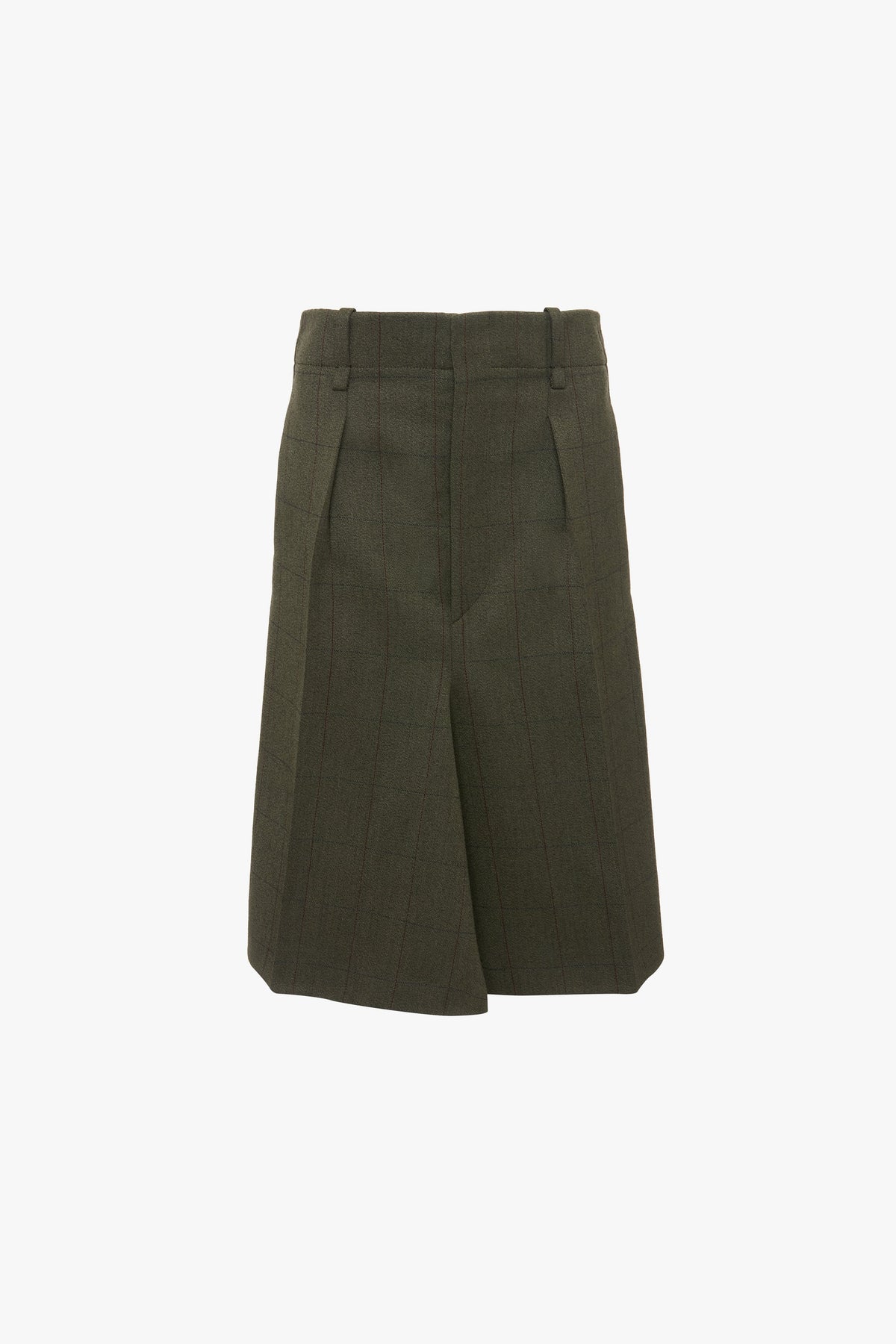 Asymmetric Tailored Skirt - Dark Fern