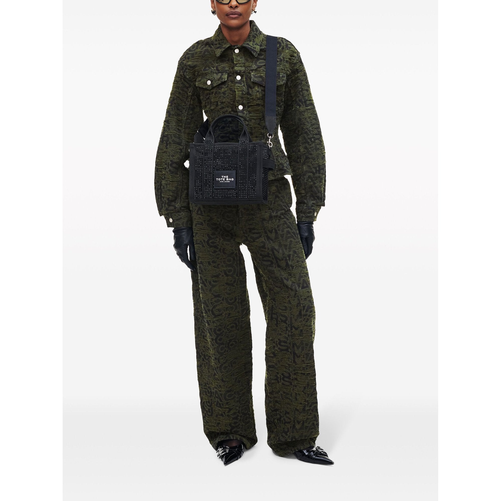 PETIT   Petit sac à bandoulière The Tote Bag avec strass - Noir