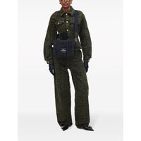 MINI   Mini sac The Crossbody Tote en toile cristal - Black Crystal