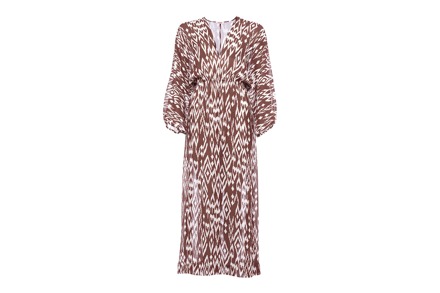 IMPRIME WIND COFFEE SKY ROBE LONGUE