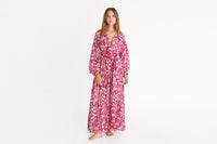 IMPRIME WIND SUNSET TORNADO ROBE LONGUE