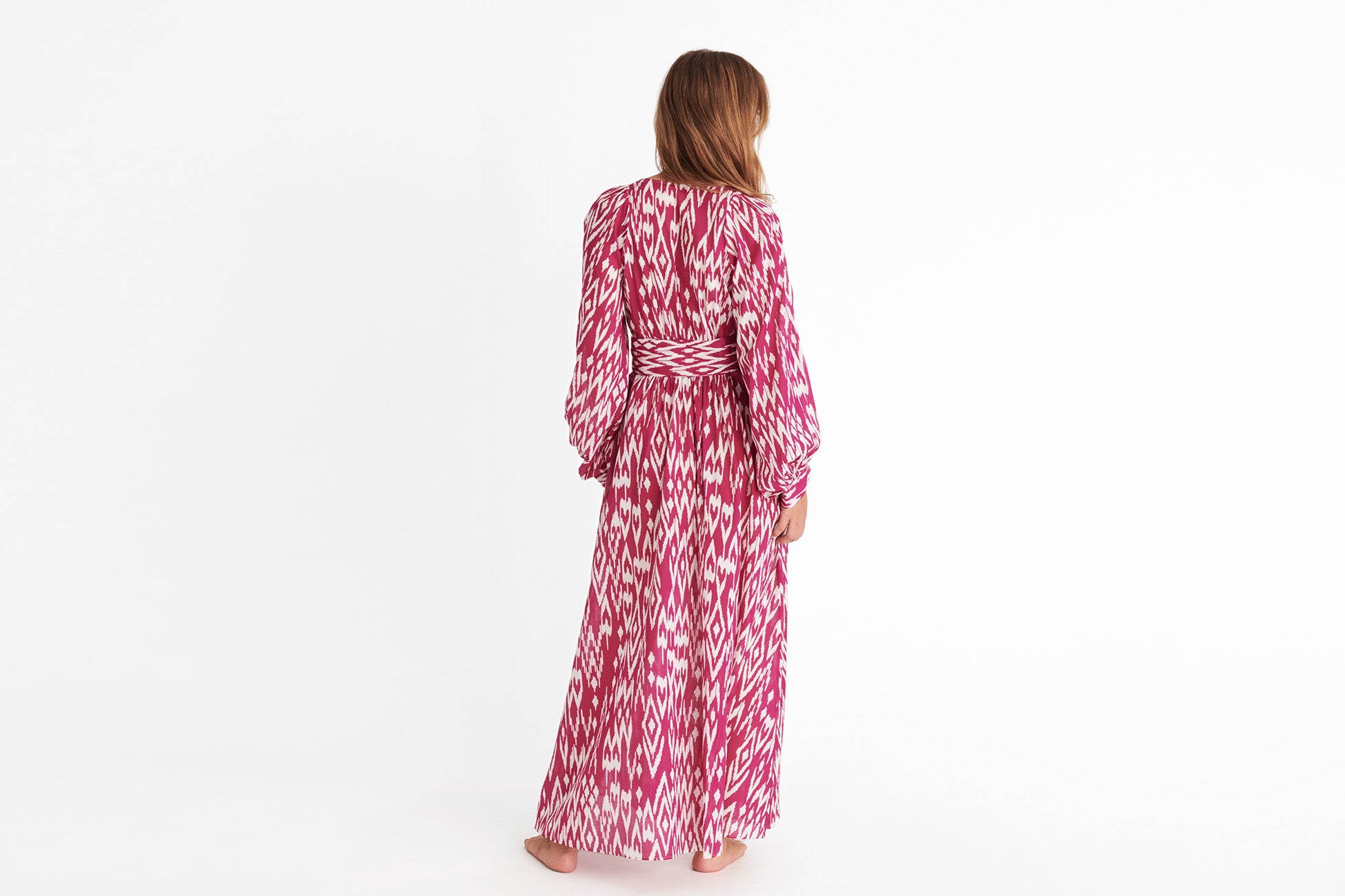 IMPRIME WIND SUNSET TORNADO ROBE LONGUE