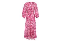 IMPRIME WIND SUNSET TORNADO ROBE LONGUE