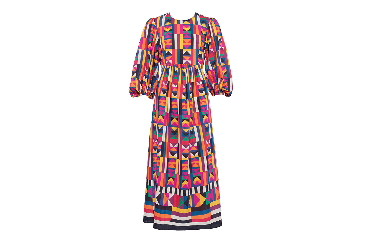 IMPRIME KALEIDO SOLEIL MULTIPLE ROBE LONGUE