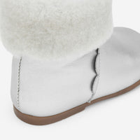 22 QTY / ARGENT CHAUSSURES CUIR CHANDELLE