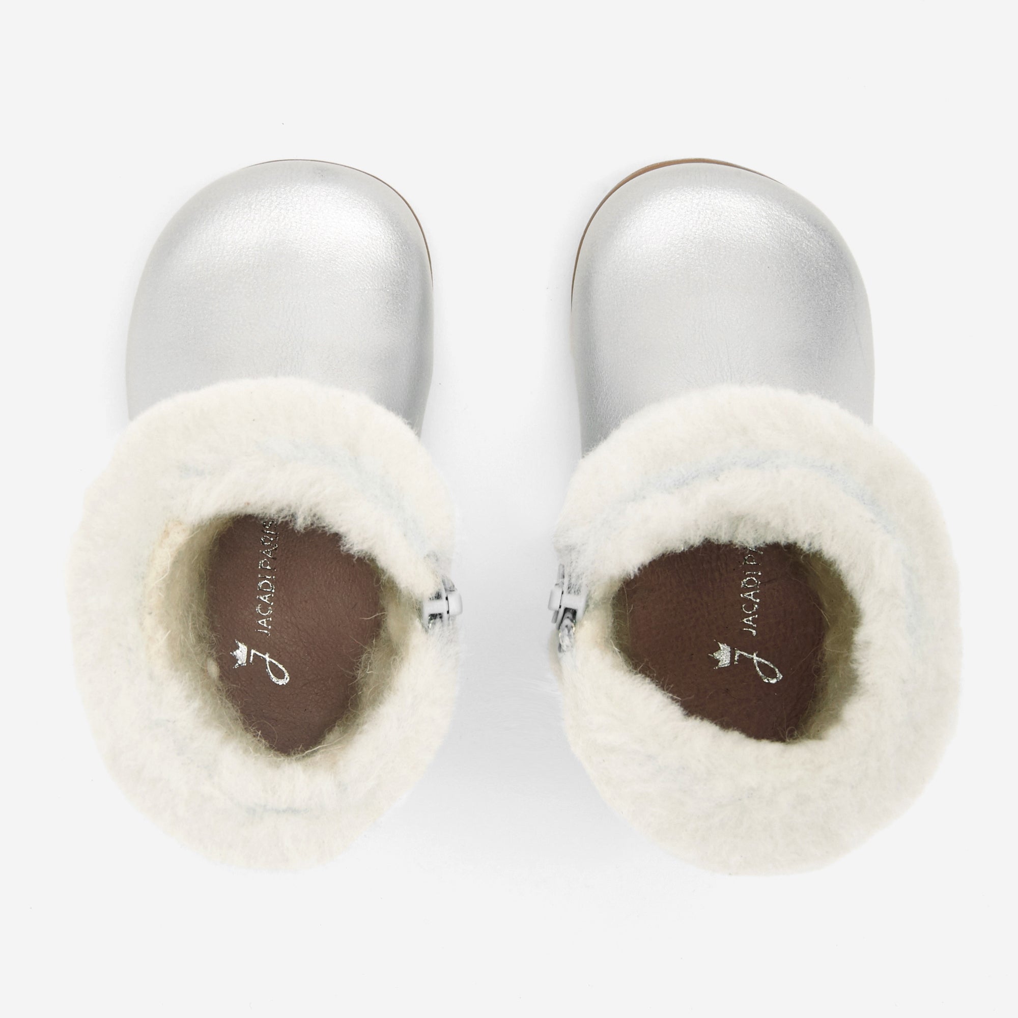 22 QTY / ARGENT CHAUSSURES CUIR CHANDELLE