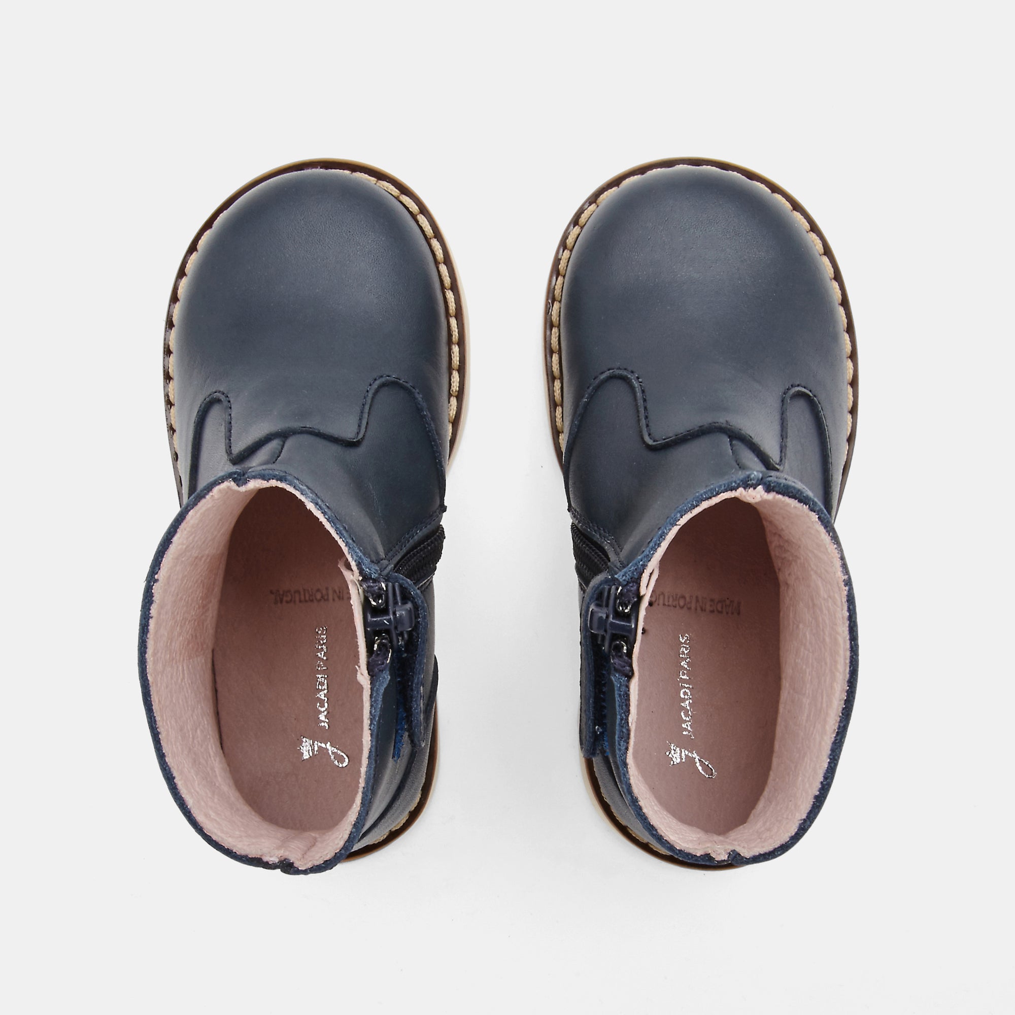 2 QTY / MARINE JACADI CHAUSSURES CUIR CALIPSO