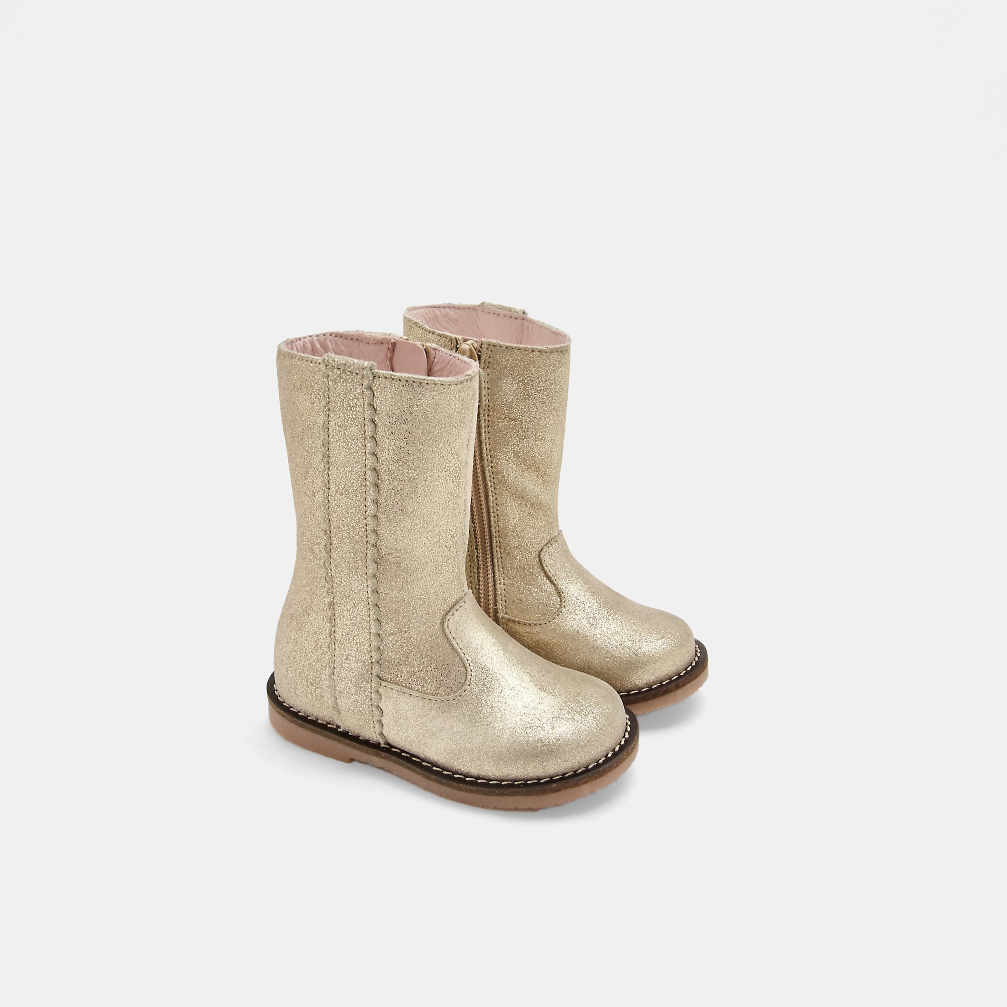 2 QTY / OR CHAUSSURES CUIR CAPUCINE