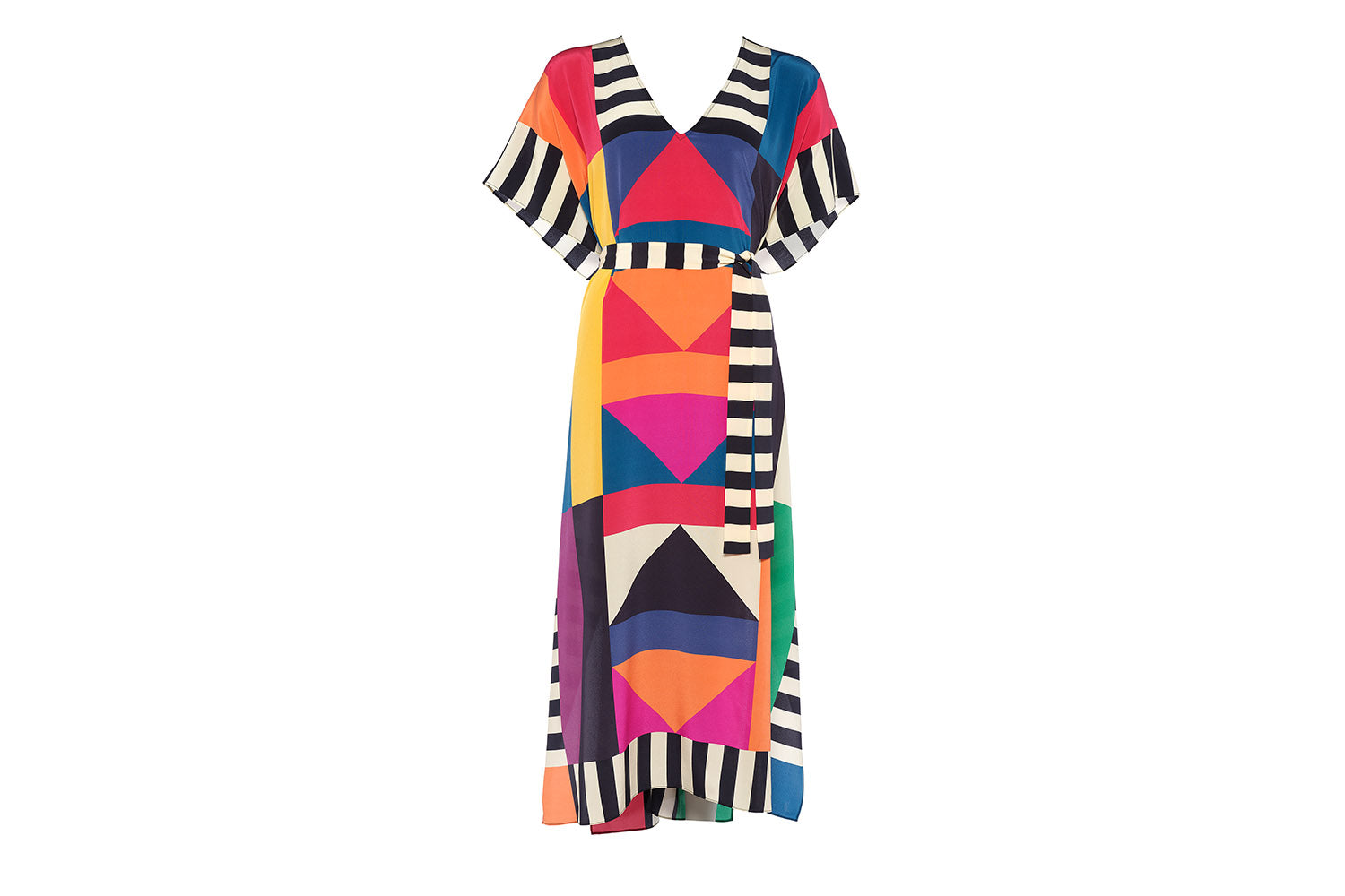 IMPRIME KALEIDO SOLEIL FACETTE CAFTAN