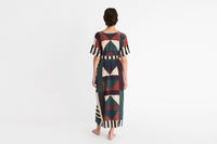 IMPRIME KALEIDO ECLIPSE FACETTE CAFTAN
