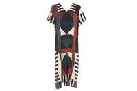 IMPRIME KALEIDO ECLIPSE FACETTE CAFTAN