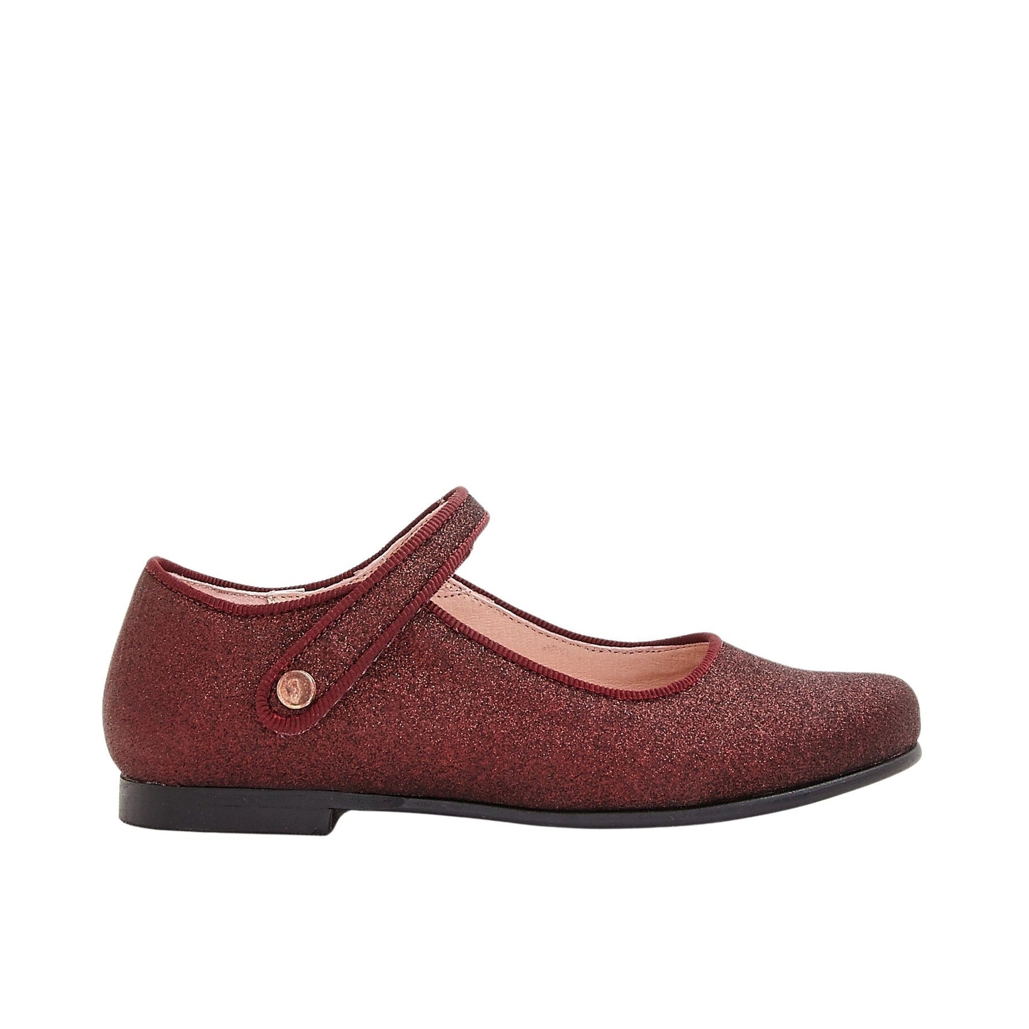 33 QTY / BORDEAUX CHAUSSURES CUIR DANELLE GLITTER