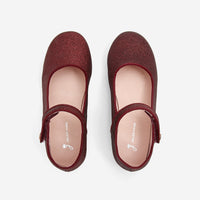 33 QTY / BORDEAUX CHAUSSURES CUIR DANELLE GLITTER
