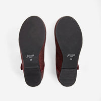 33 QTY / BORDEAUX CHAUSSURES CUIR DANELLE GLITTER