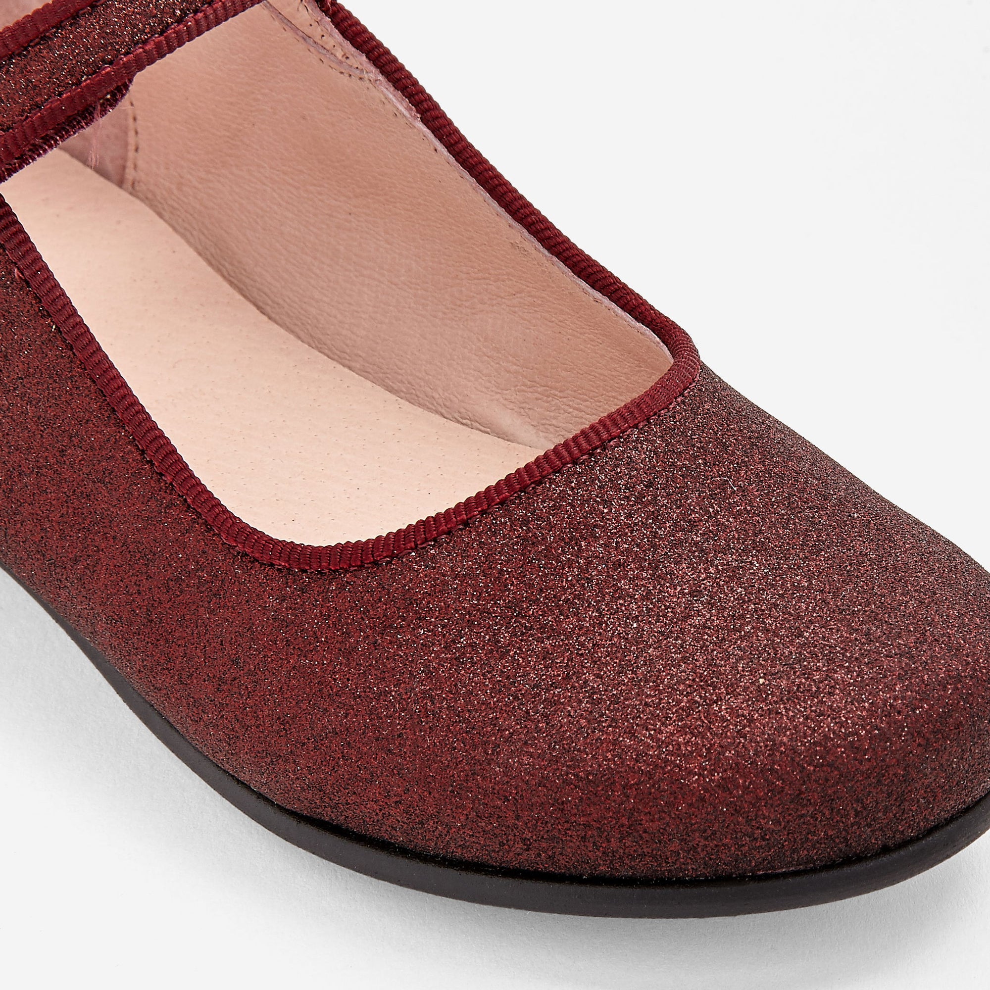33 QTY / BORDEAUX CHAUSSURES CUIR DANELLE GLITTER