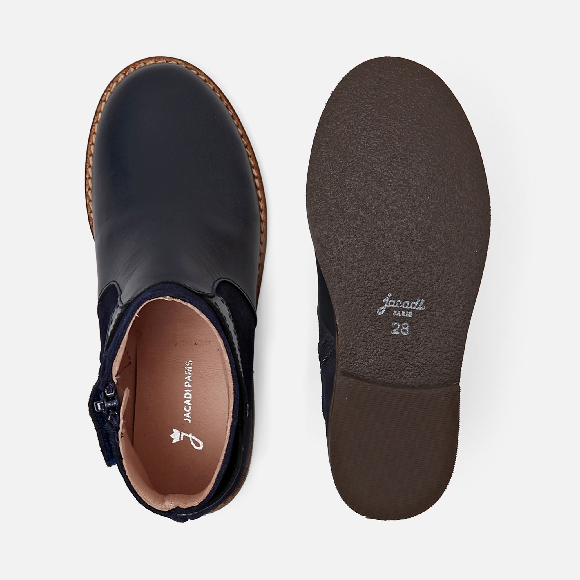 117 QTY / MARINE JACADI CHAUSSURES CUIR CAVALINE