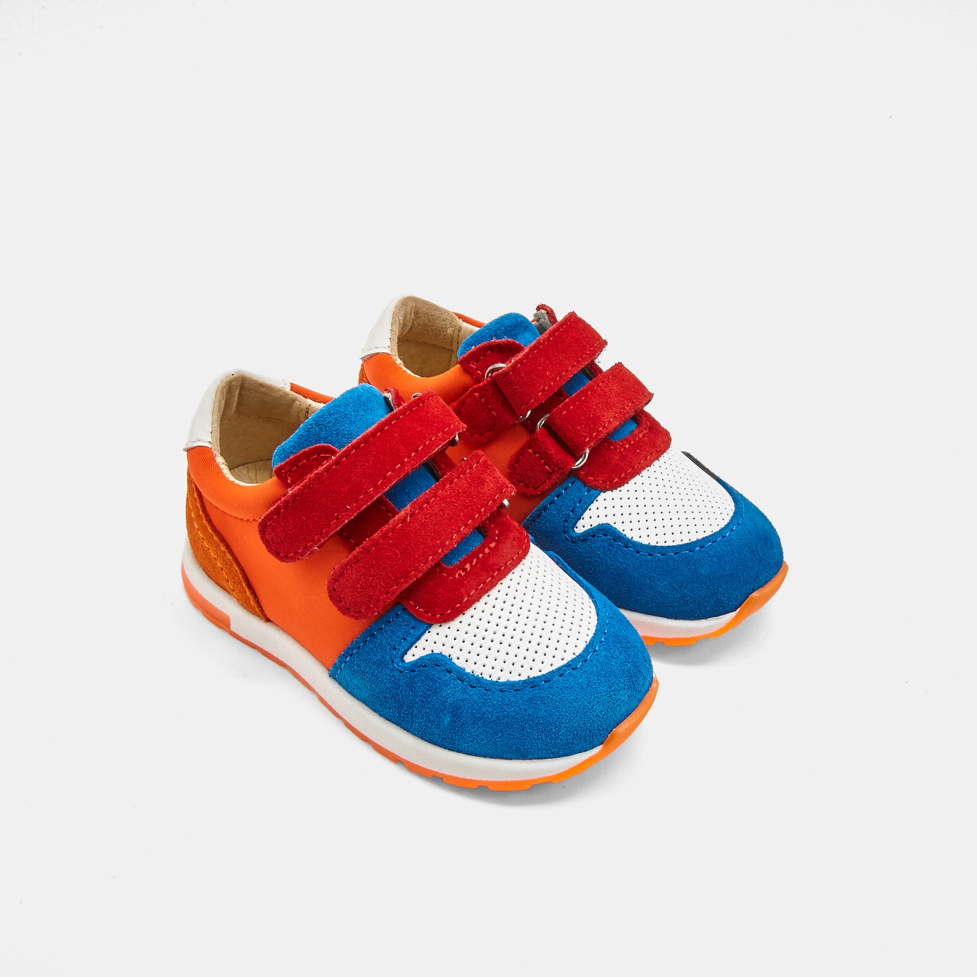 1 QTY / ORANGE/MULTIC CHAUSSURES CUIR LUCKY BB