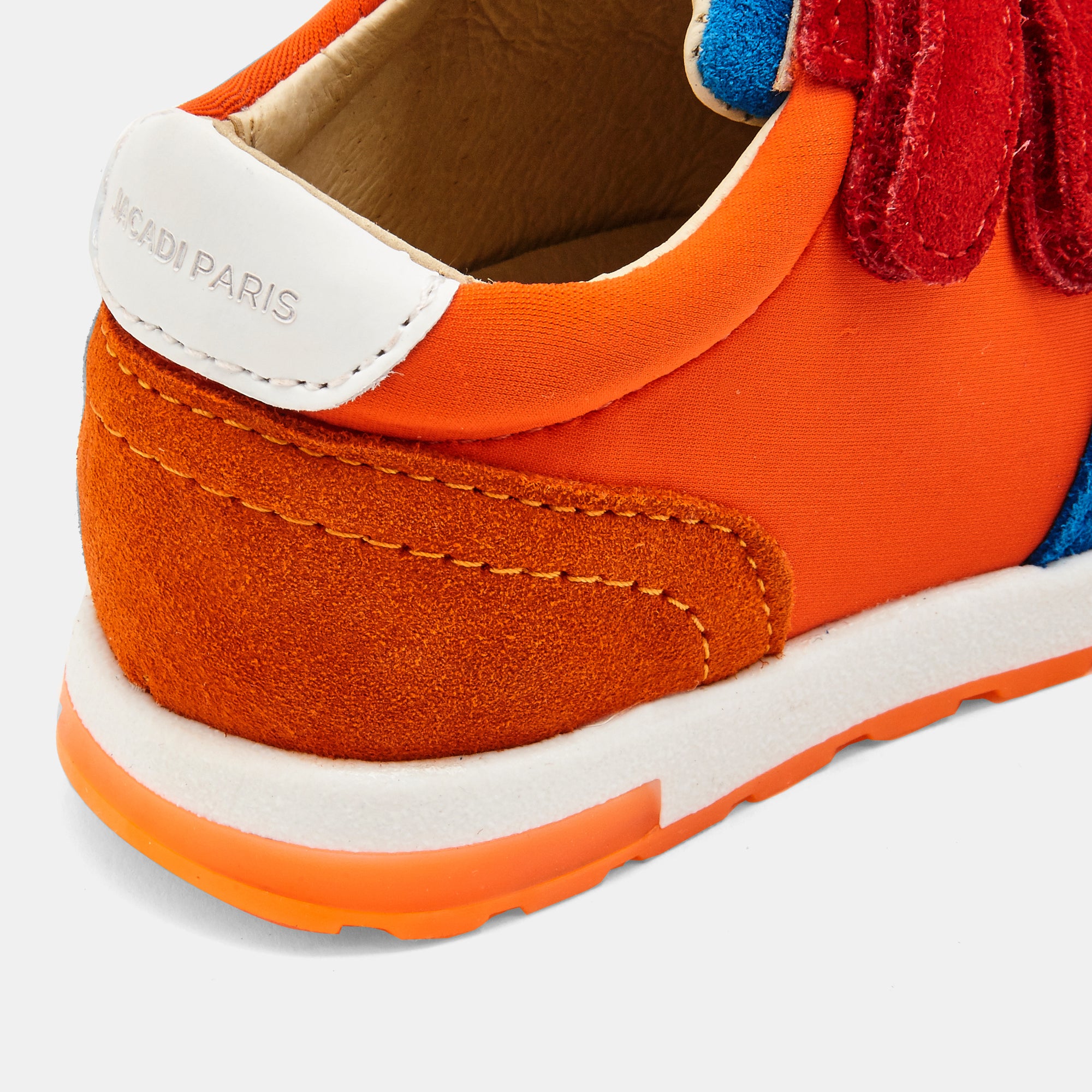1 QTY / ORANGE/MULTIC CHAUSSURES CUIR LUCKY BB