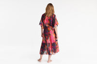 IMPRIME BOREALE INFINIE ROBE LONGUE