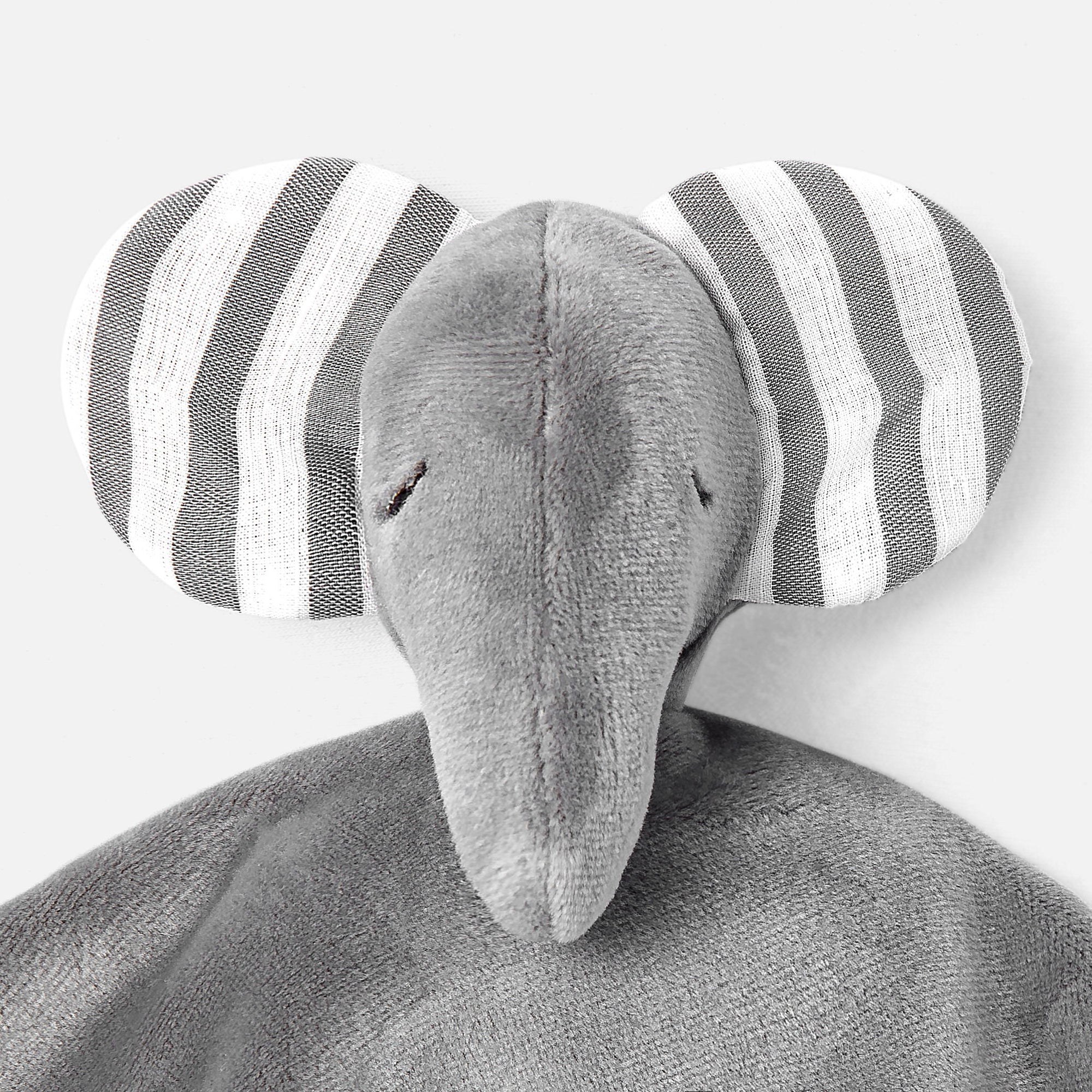 602 QTY / BLANC/GRIS PUERICULTURE JOUETS DOUDOU ELEPHANT PETIT PARIS