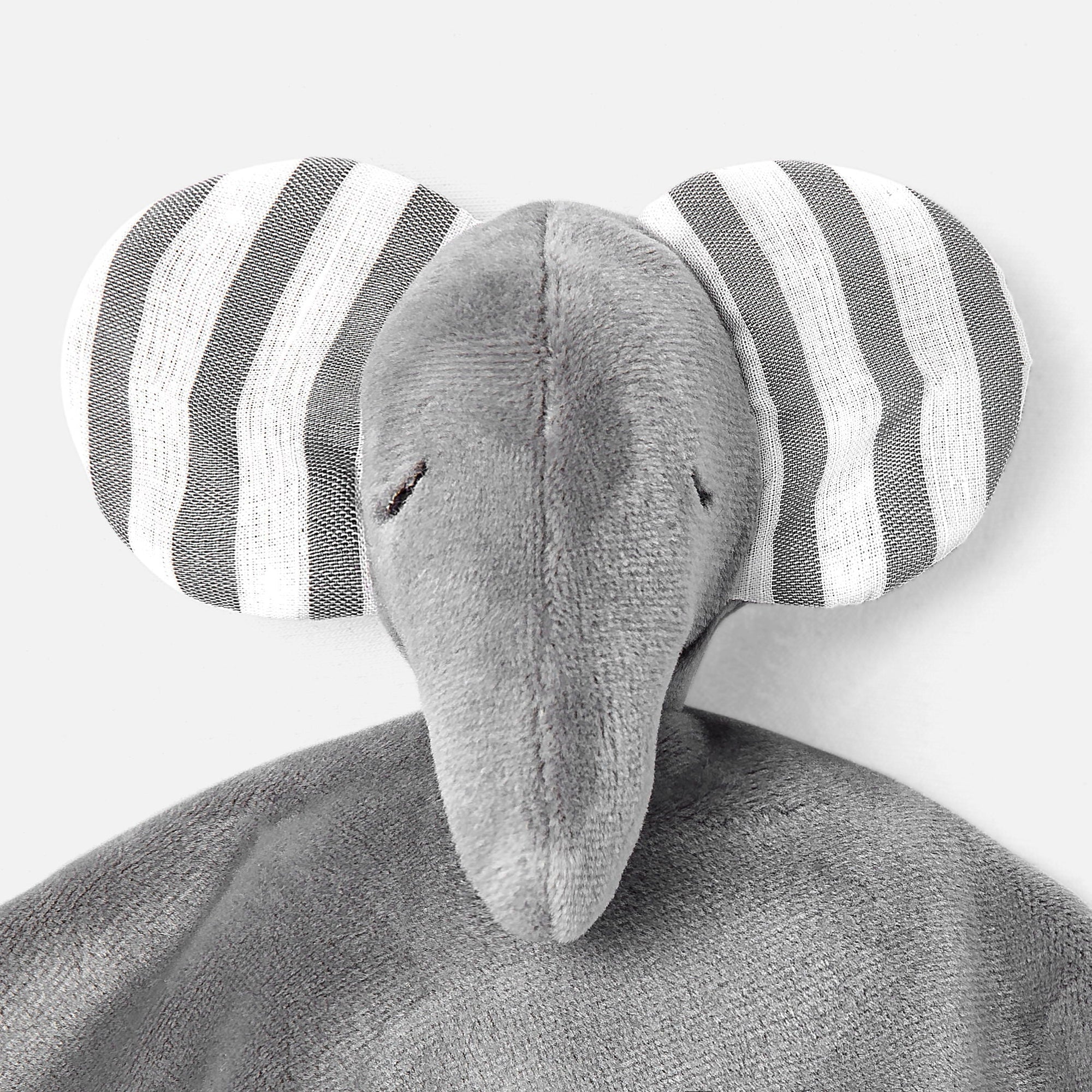 BLANC/GRIS DOUDOU ELEPHANT PETIT PARIS