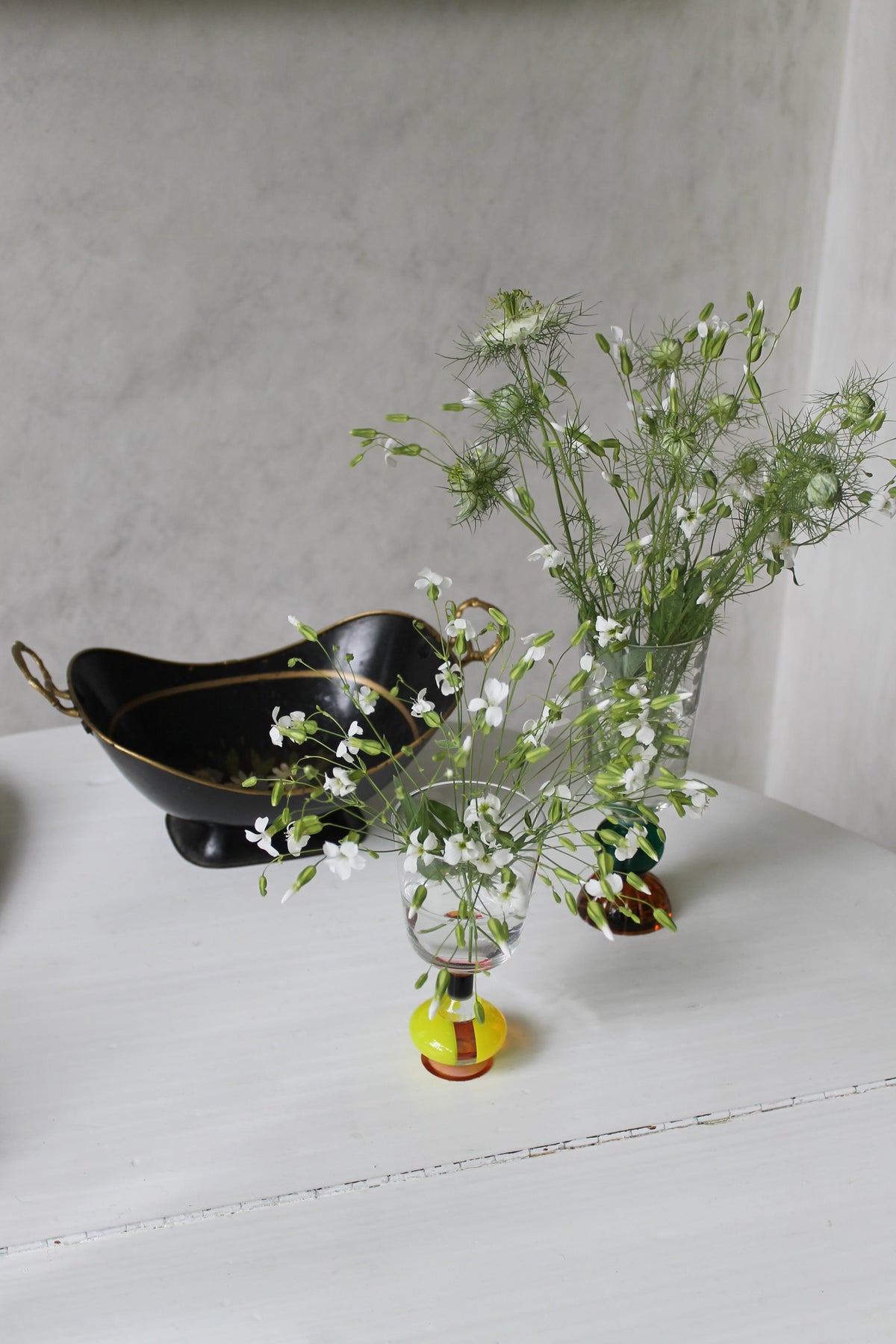 Set de 2 grands verres en cristal Windsor - Clear, Emerald, Brown & Mint
