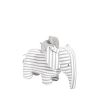 GRIS/BLANC PELUCHE ELEPHANT MUSICAL PETIT PARIS