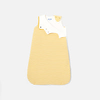 646 QTY / BLANC/JAUNE PUERICULTURE LINGE DE LIT GIGOTEUSE 0-6M RAYE PETIT PARIS
