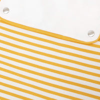 646 QTY / BLANC/JAUNE PUERICULTURE LINGE DE LIT GIGOTEUSE 0-6M RAYE PETIT PARIS