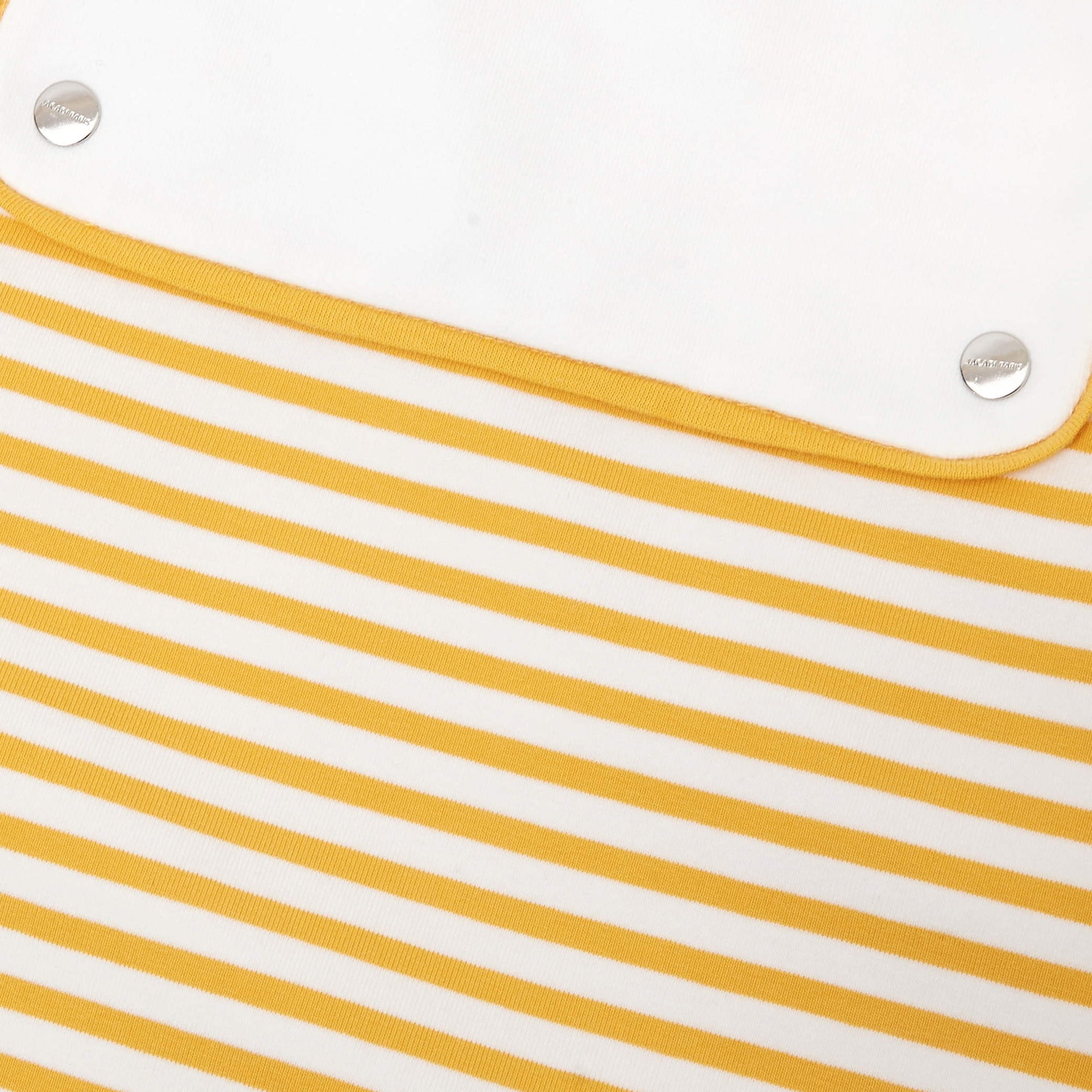 646 QTY / BLANC/JAUNE PUERICULTURE LINGE DE LIT GIGOTEUSE 0-6M RAYE PETIT PARIS