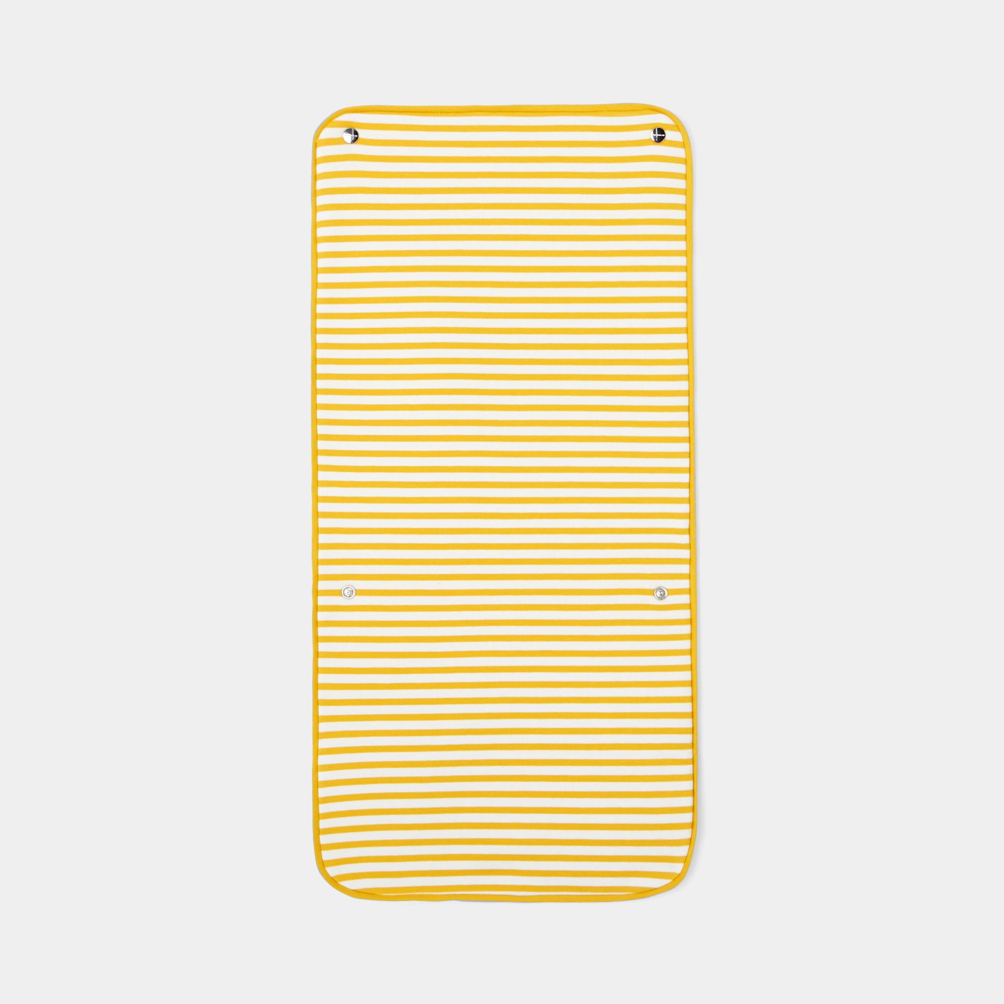 0 QTY / BLANC/JAUNE PUERICULTURE BAIN TAPIS NOMADE RAYE PETIT PARIS