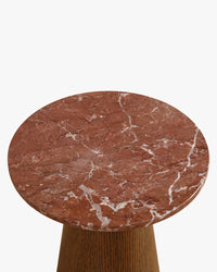 Table d'appoint Avila - Marbre rouge